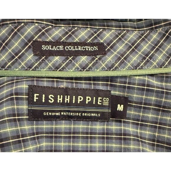FishHippie Button Down Shirt Sz. M Solace Collection Genuine Waterside Originals - Picture 6 of 8